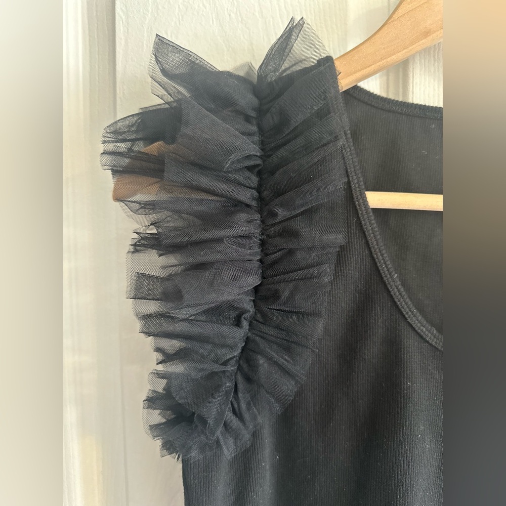 Anthropologie X DOLAN Tulle Sleeve Tank Top NWT, Size Medium - Picture 7 of 11